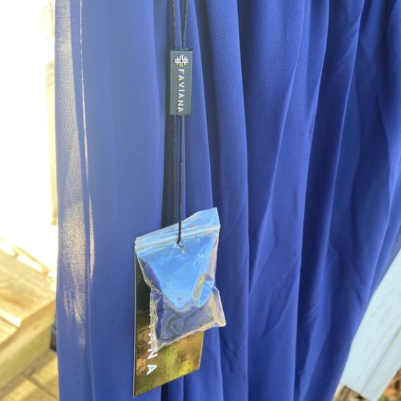 NWT Faviana Strapless Long Sweetheart Gown FLAWED Women's Size 0 - Picture 6 of 12